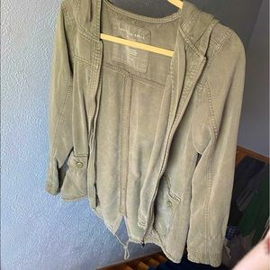 american eagle army green cargo jacket
